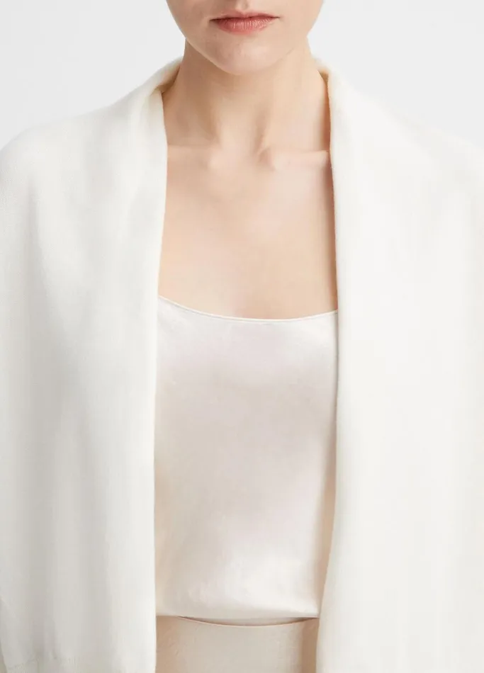 Vince Sweaters Women DrapeFront Cardigan Off White