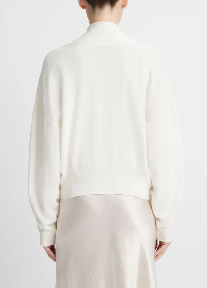 Vince Sweaters Women DrapeFront Cardigan Off White
