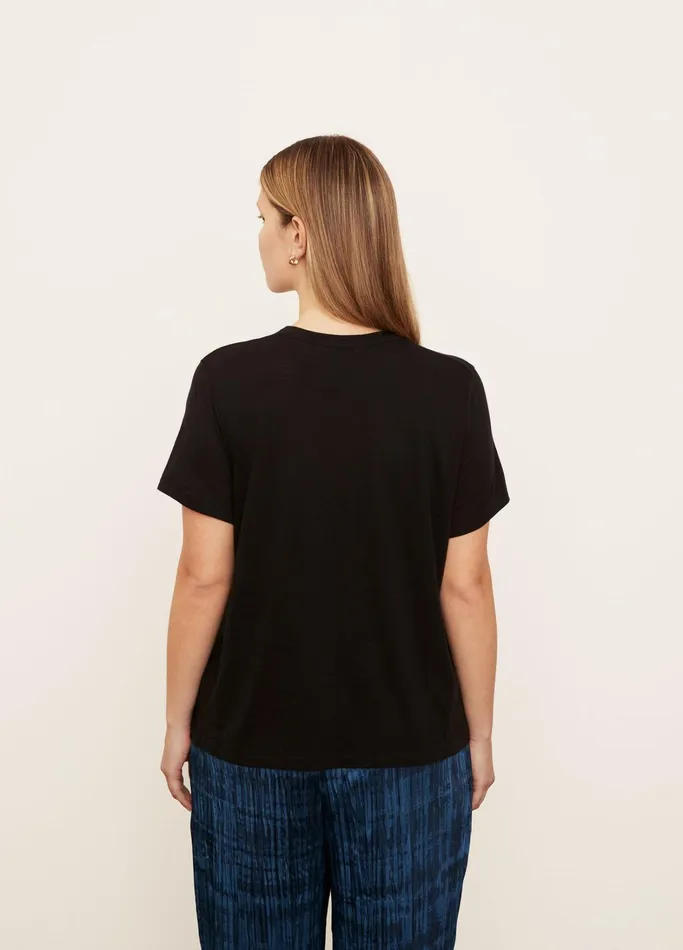 Vince TShirts Women Short Sleeve Relaxed TShirt Black