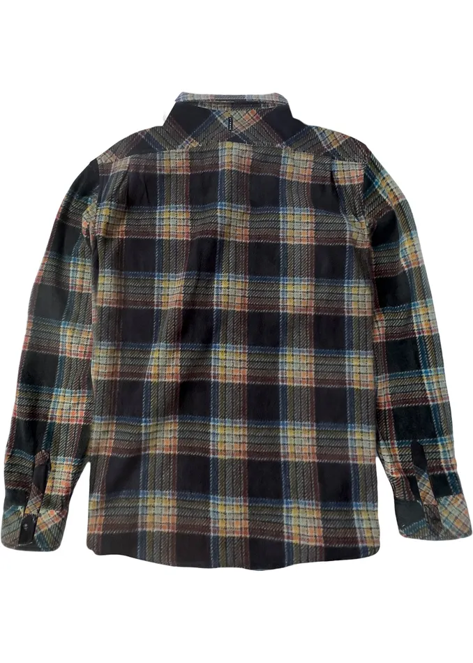 Vissla EcoZy Ls Polar Flannel Black Men Shirts and Flannels