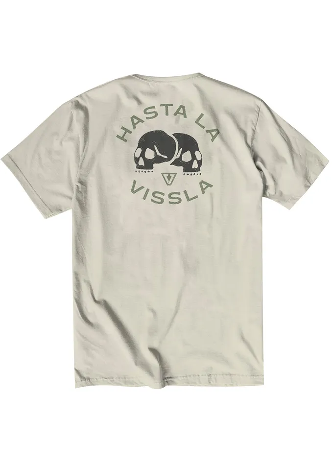 Vissla Premium Tees Men Hasta La Vissla Organic Pkt Tee Bone