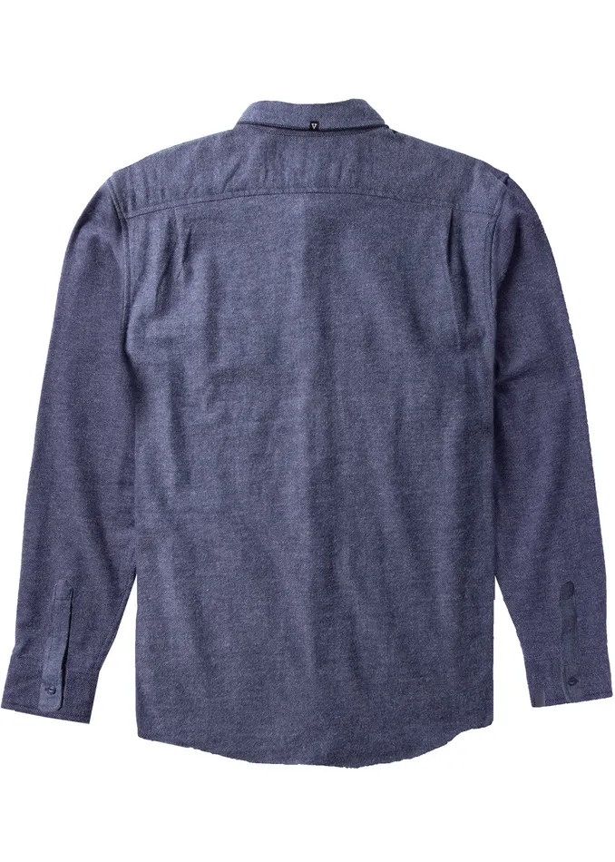 Vissla Shaver Ls Flannel Dark Naval Men Shirts and Flannels