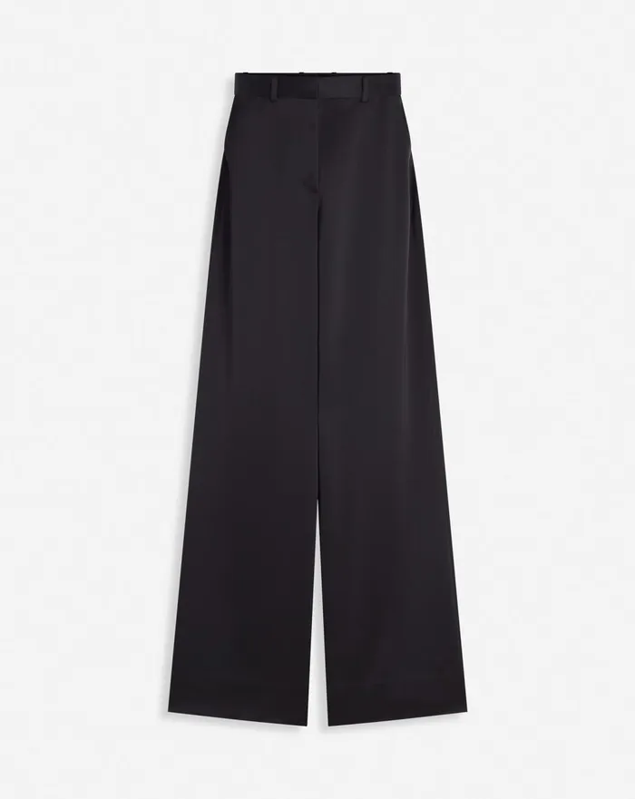 Wideleg Tailored Pants Black Women Lanvin Pants