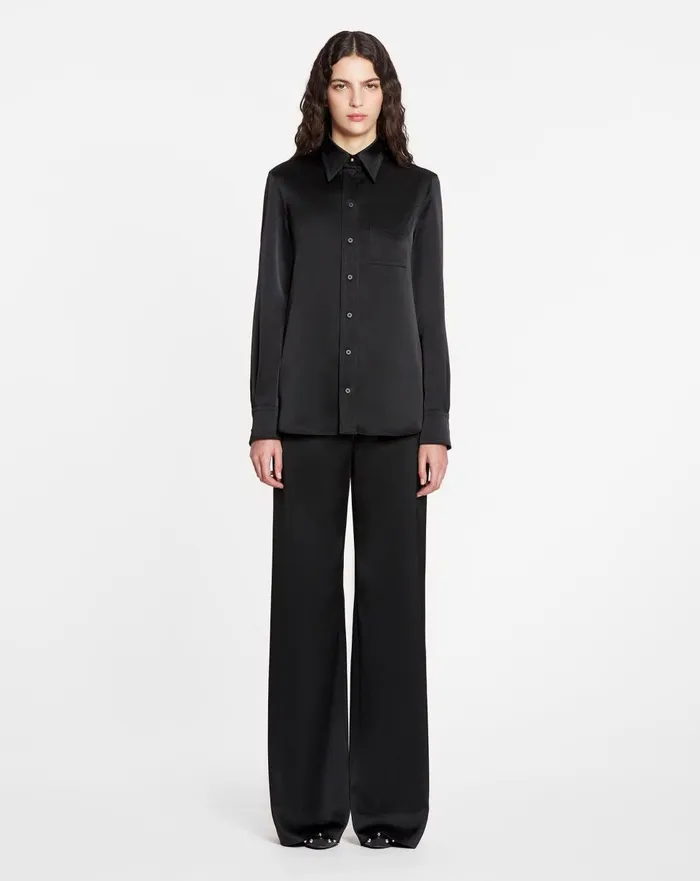 Wideleg Tailored Pants Black Women Lanvin Pants Wideleg Tailored Pants Black Women Lanvin Pants