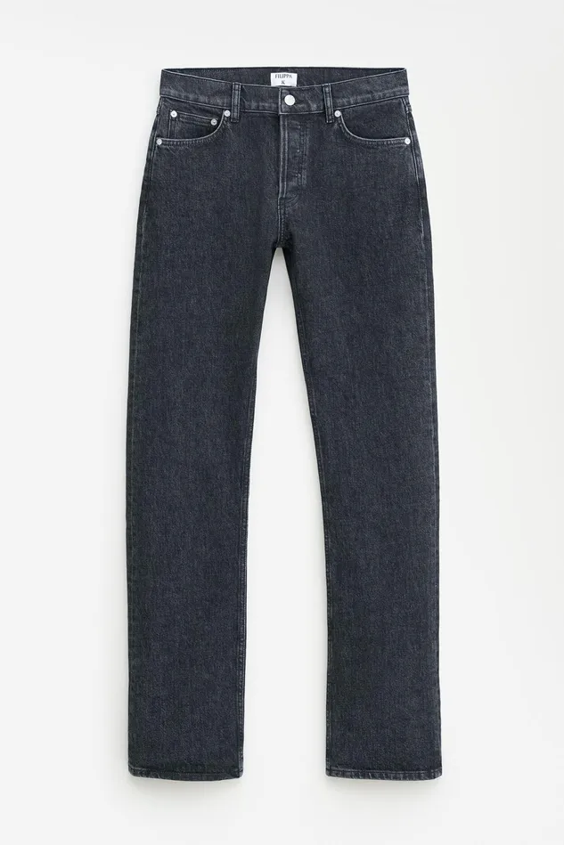 Women 93 Straight Jeans Black Stonewash Filippa K Jeans