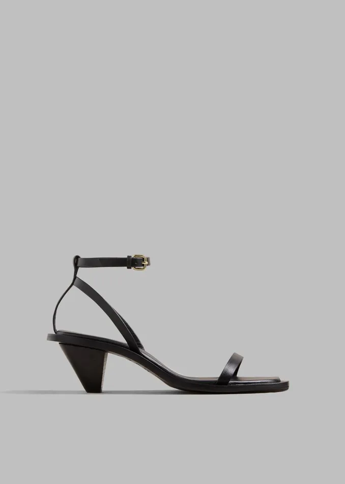 Women AEmery The Irving Heeled Sandal 8211 Black The Frankie Shop