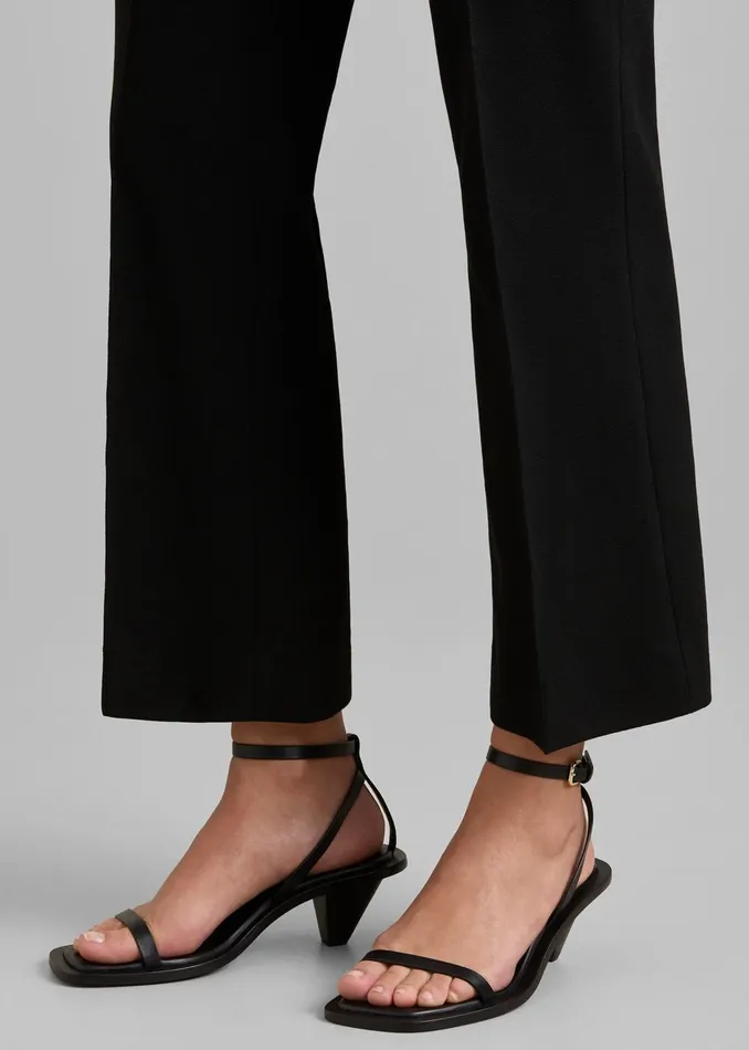 Women AEmery The Irving Heeled Sandal 8211 Black The Frankie Shop