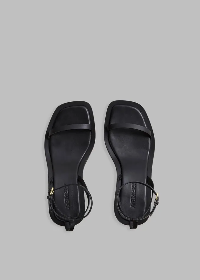 Women AEmery The Irving Heeled Sandal 8211 Black The Frankie Shop