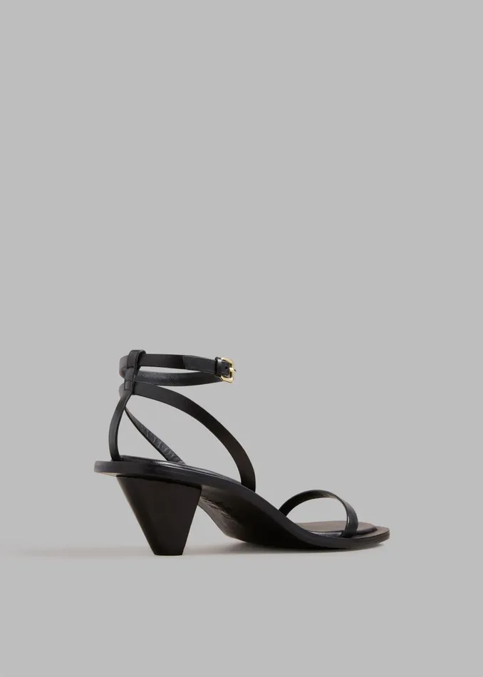 Women AEmery The Irving Heeled Sandal 8211 Black The Frankie Shop