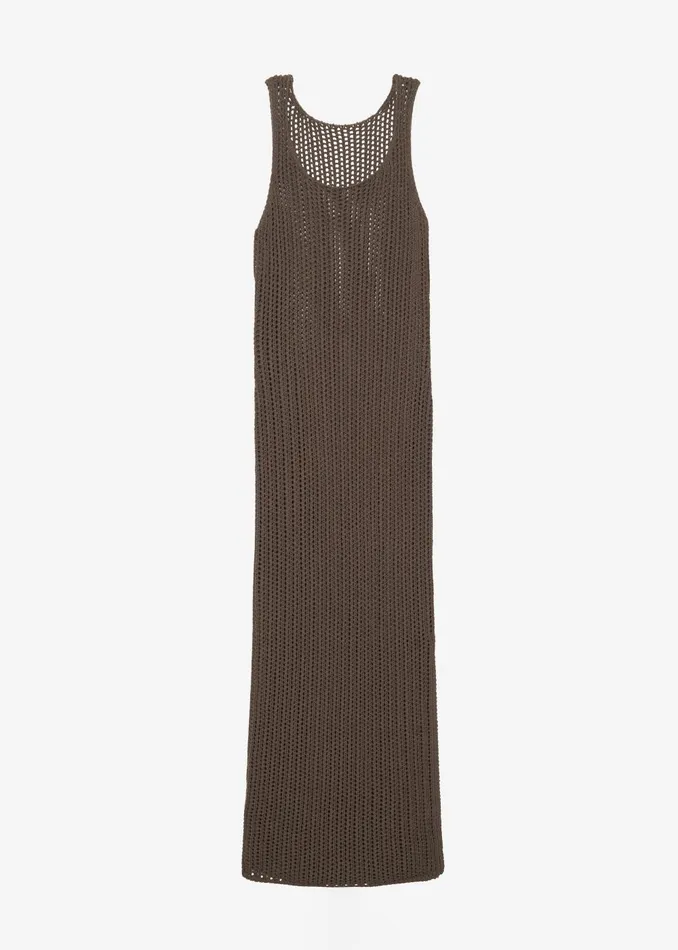 Women Adrienna Crochet Maxi Dress 8211 Brown The Frankie Shop Dresses