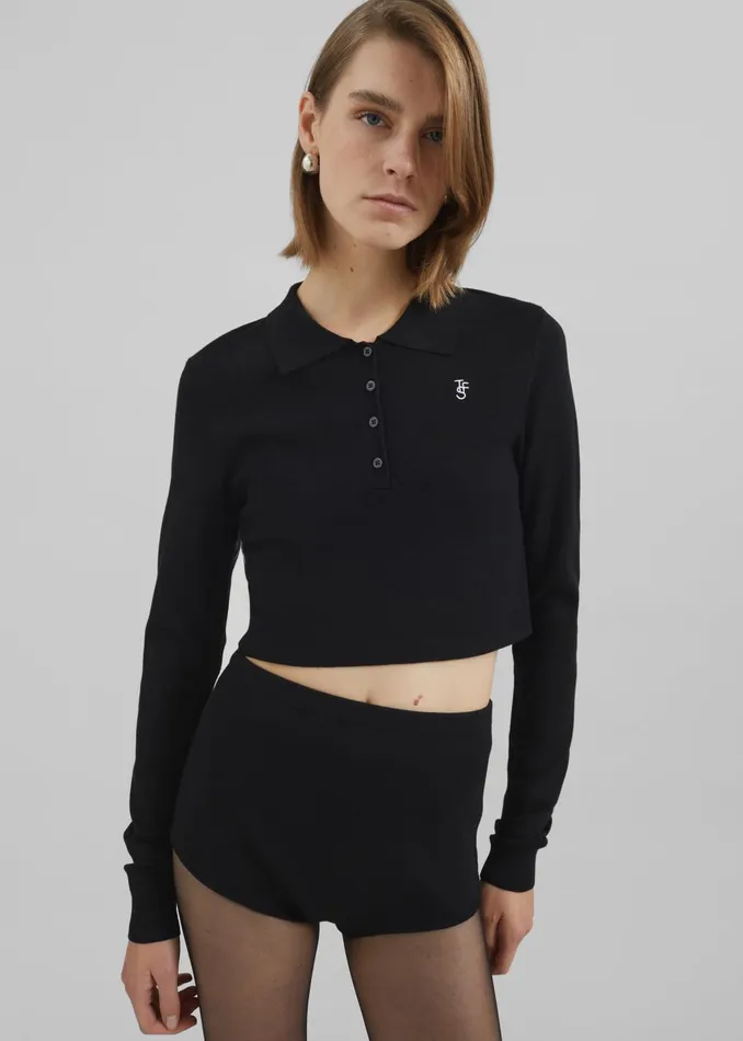 Women Alissa Knit Briefs 8211 Black The Frankie Shop Loungewear