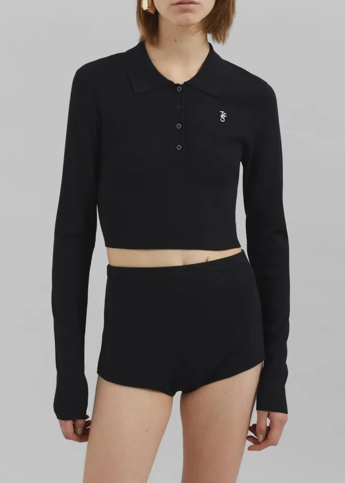 Women Alissa Knit Briefs 8211 Black The Frankie Shop Loungewear