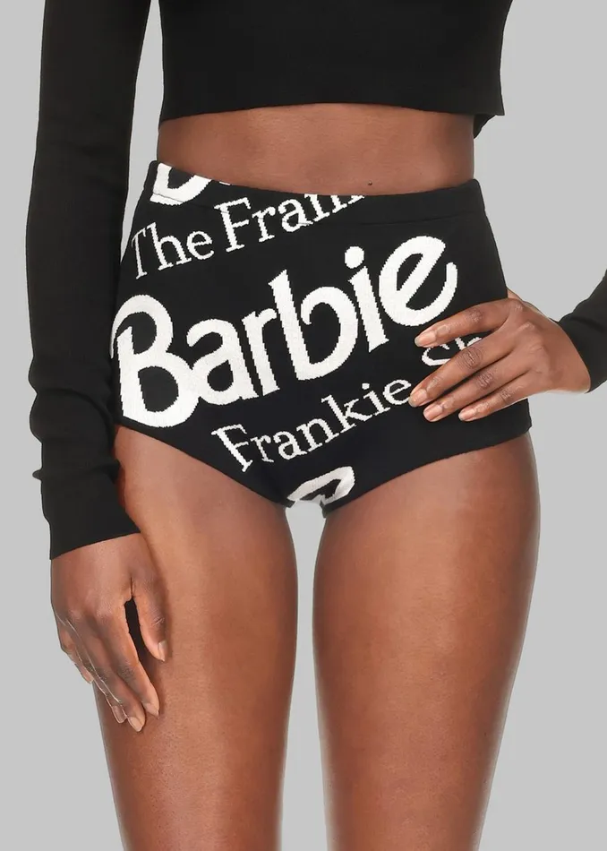 Women Alissa Knit Briefs X Barbie 8211 Black The Frankie Shop Bottoms