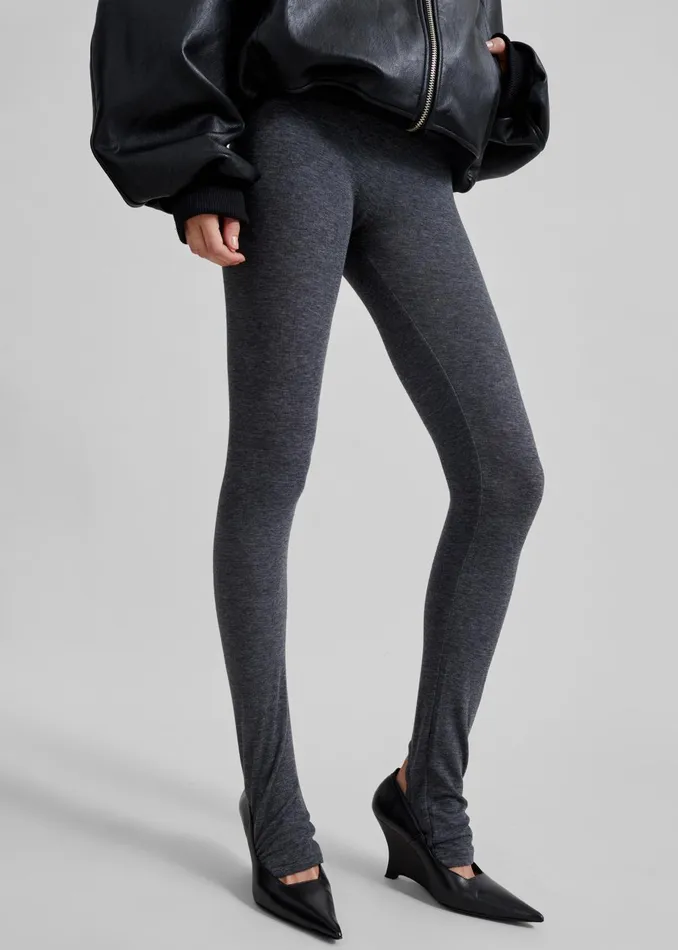 Women Alondra Leggings 8211 Dark Grey The Frankie Shop Bottoms
