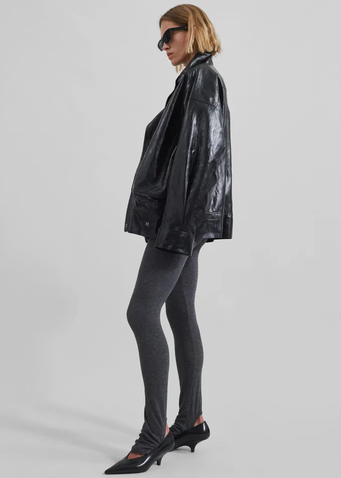 Women Alondra Leggings 8211 Dark Grey The Frankie Shop Bottoms