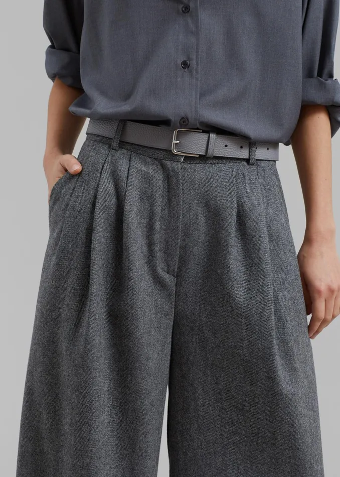 Women Aminah Trousers 8211 Grey The Frankie Shop Bottoms