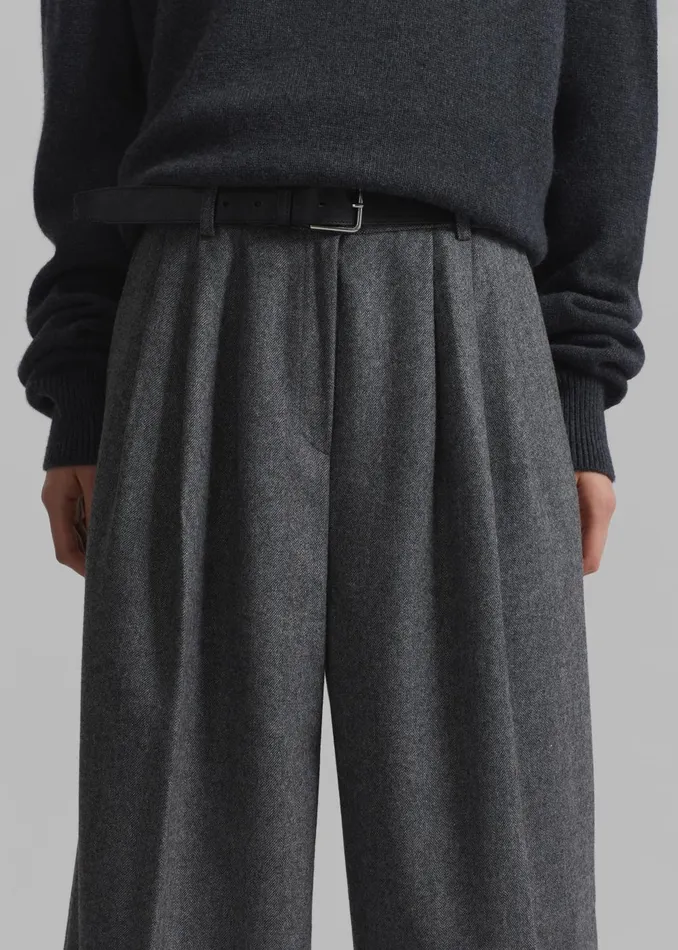 Women Aminah Trousers 8211 Grey The Frankie Shop Bottoms