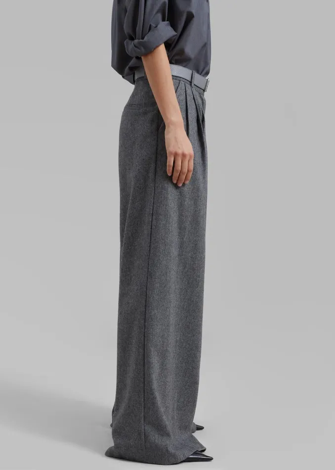 Women Aminah Trousers 8211 Grey The Frankie Shop Bottoms