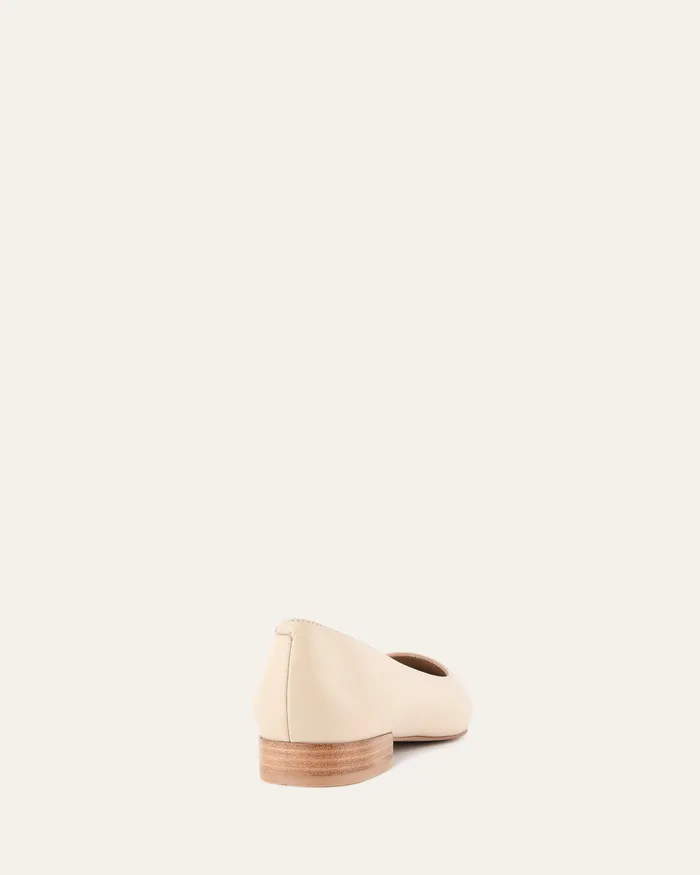 Women Anita dress flat sand leather BALLET jomercer