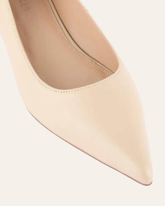 Women Anita dress flat sand leather BALLET jomercer