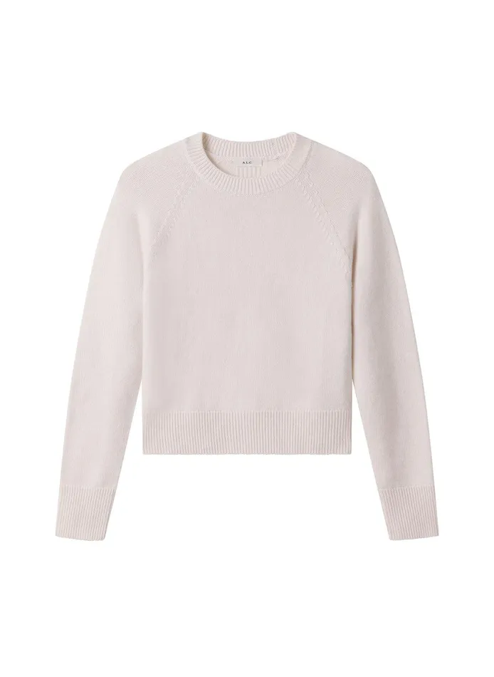 Women Ashtyn Cashmere Crew Neck Sweater Natural ALC Sweaters