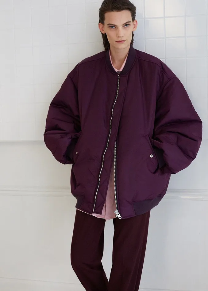 Women Astra Bomber Jacket 8211 Royal Purple The Frankie Shop Outerwear