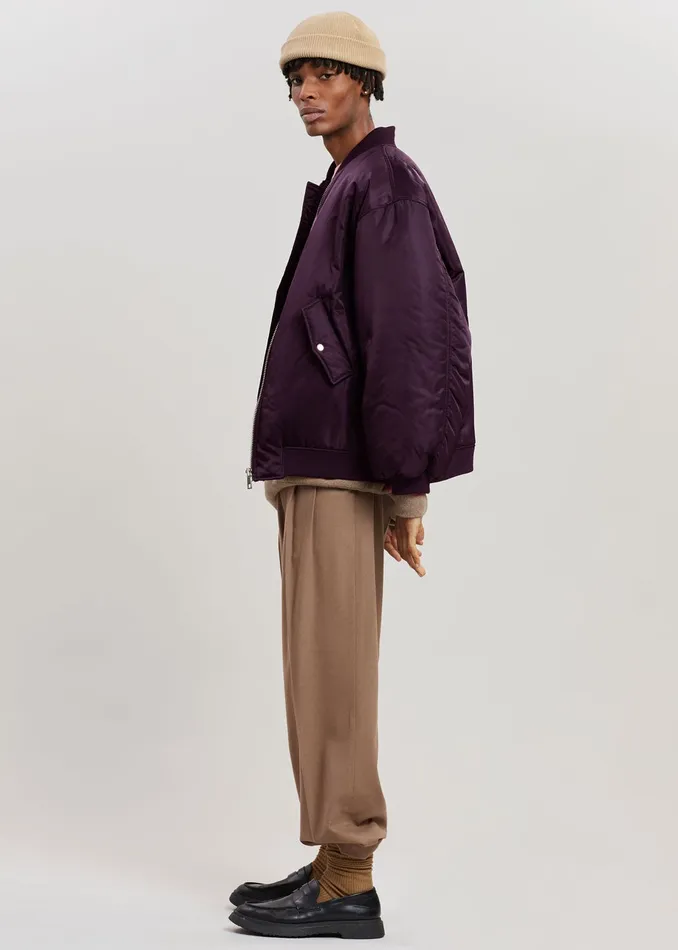Women Astra Bomber Jacket 8211 Royal Purple The Frankie Shop Outerwear