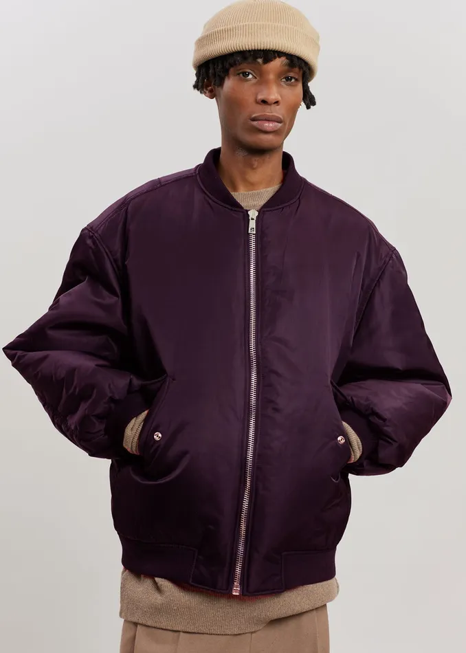 Women Astra Bomber Jacket 8211 Royal Purple The Frankie Shop Outerwear