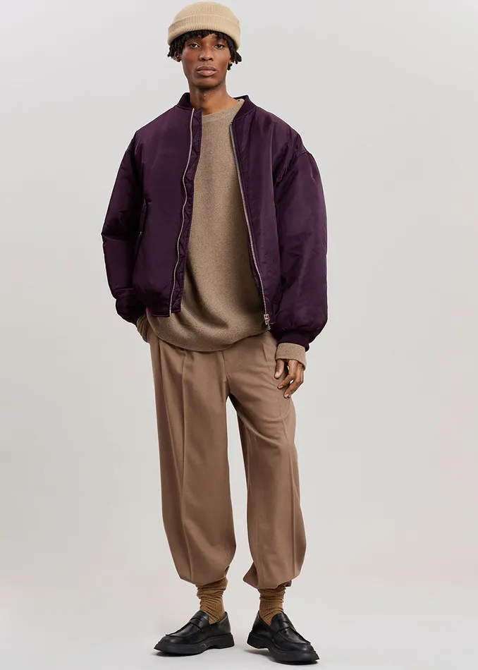 Women Astra Bomber Jacket 8211 Royal Purple The Frankie Shop Outerwear