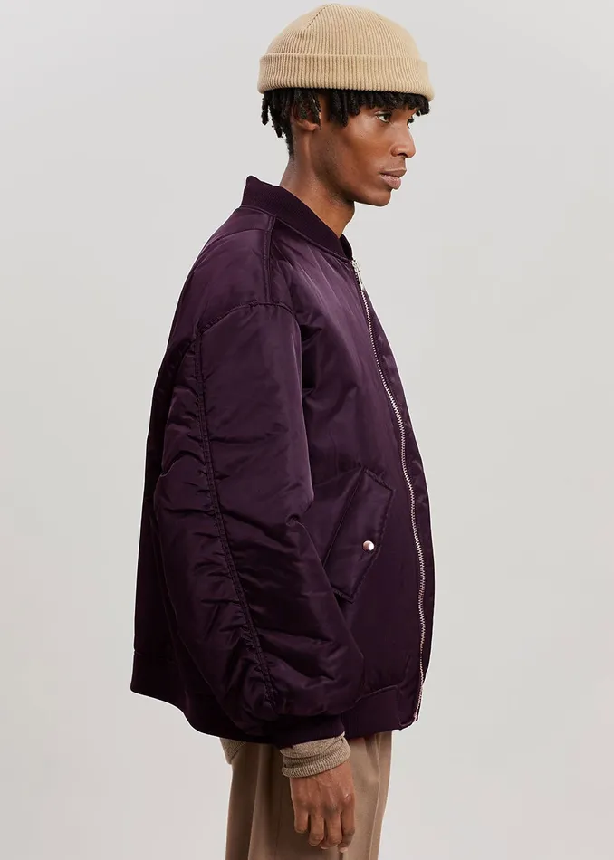 Women Astra Bomber Jacket 8211 Royal Purple The Frankie Shop Outerwear