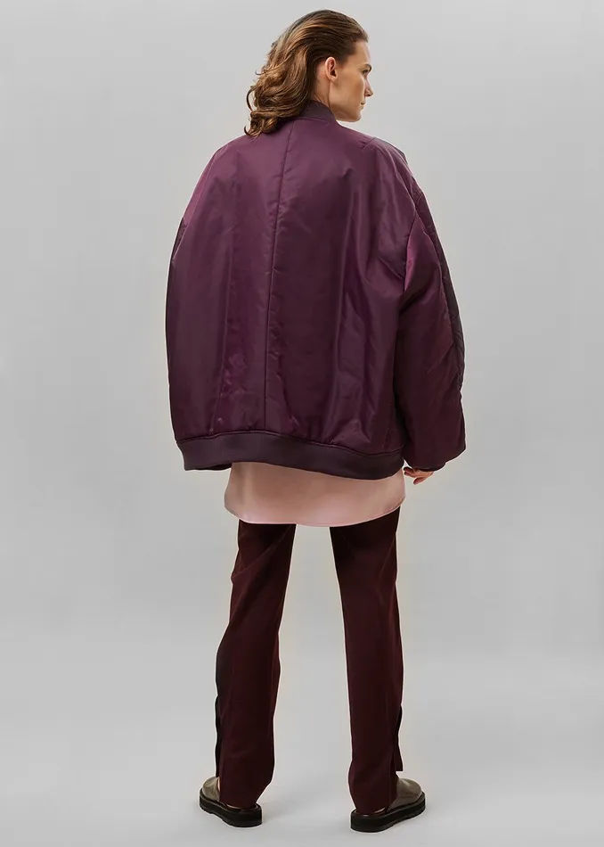 Women Astra Bomber Jacket 8211 Royal Purple The Frankie Shop Outerwear