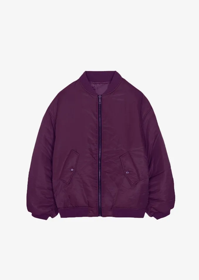Women Astra Bomber Jacket 8211 Royal Purple The Frankie Shop Outerwear