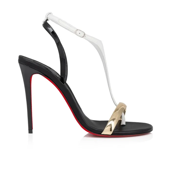 Women Athina 100 Mm Strappy Sandals 8211 Specchio Leather And Nappa Leather 8211 Multicolor Christian Louboutin Sandals and Slides