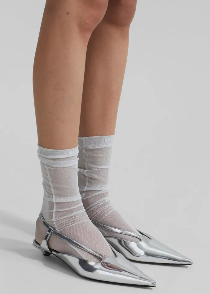 Women Aylin Sheer Socks 8211 Ice The Frankie Shop