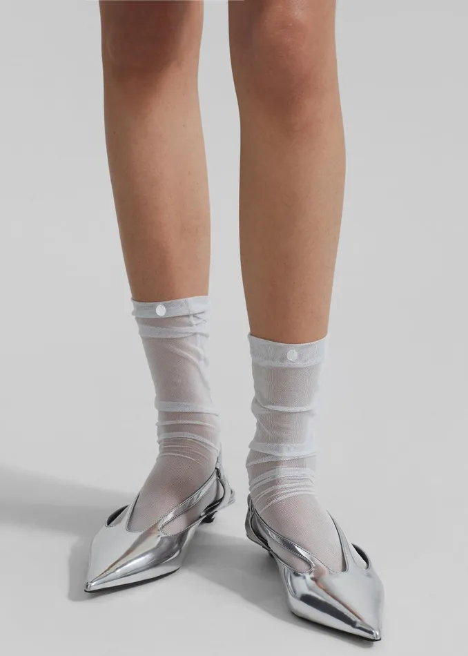 Women Aylin Sheer Socks 8211 Ice The Frankie Shop