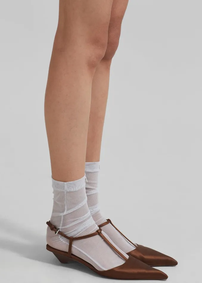 Women Aylin Sheer Socks 8211 Ice The Frankie Shop