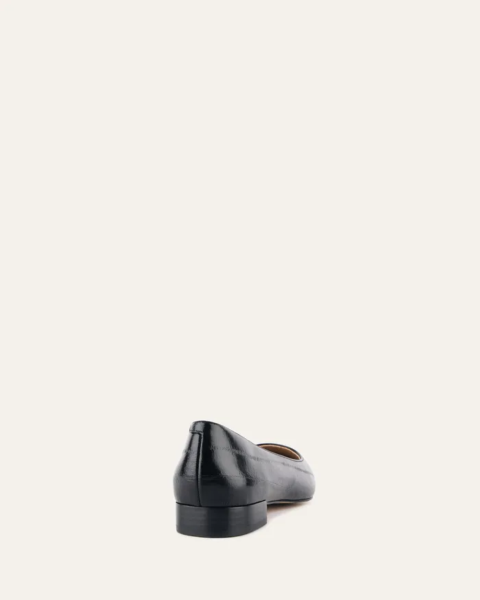 Women BALLET jomercer Anita dress flat black lizard leather