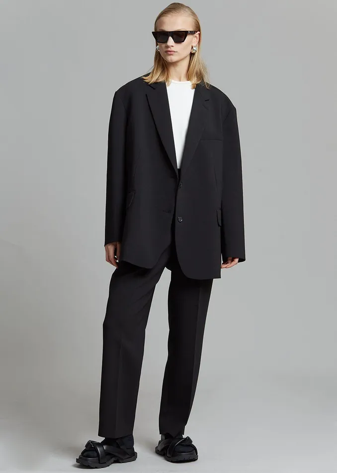 Women Bea Blazer 8211 Black The Frankie Shop Outerwear
