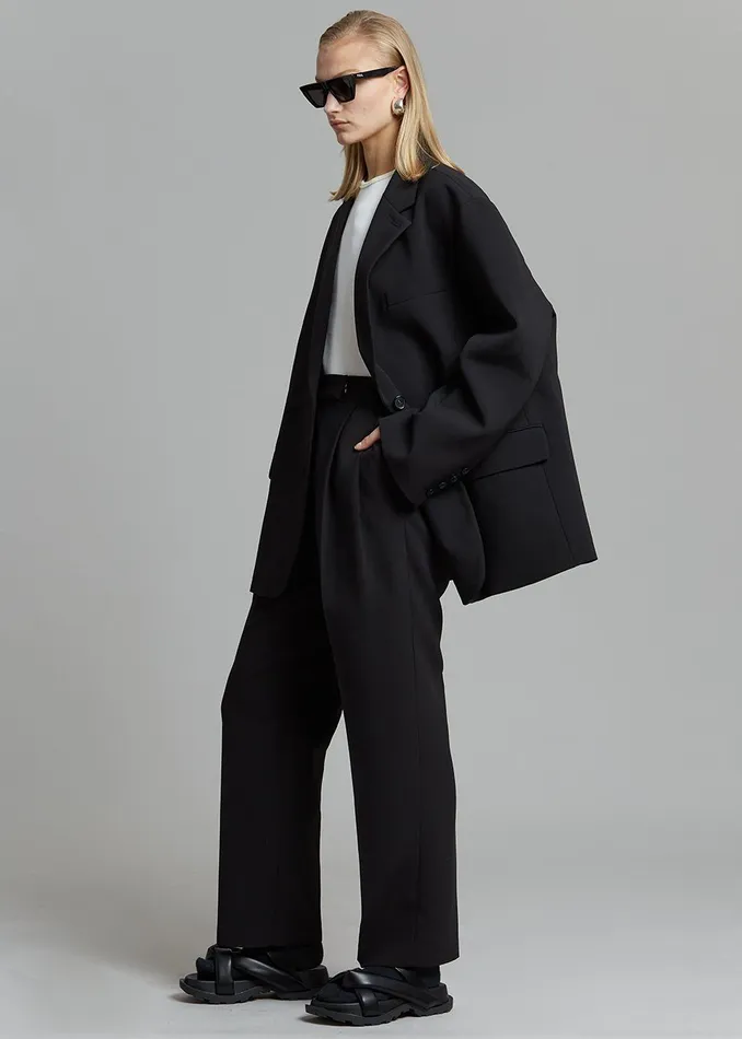 Women Bea Blazer 8211 Black The Frankie Shop Outerwear