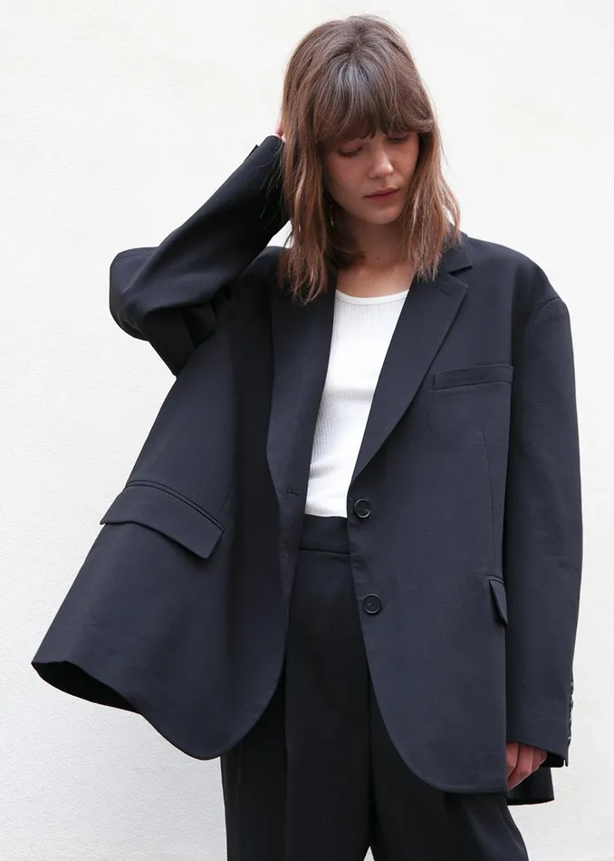 Women Bea Blazer 8211 Black The Frankie Shop Outerwear