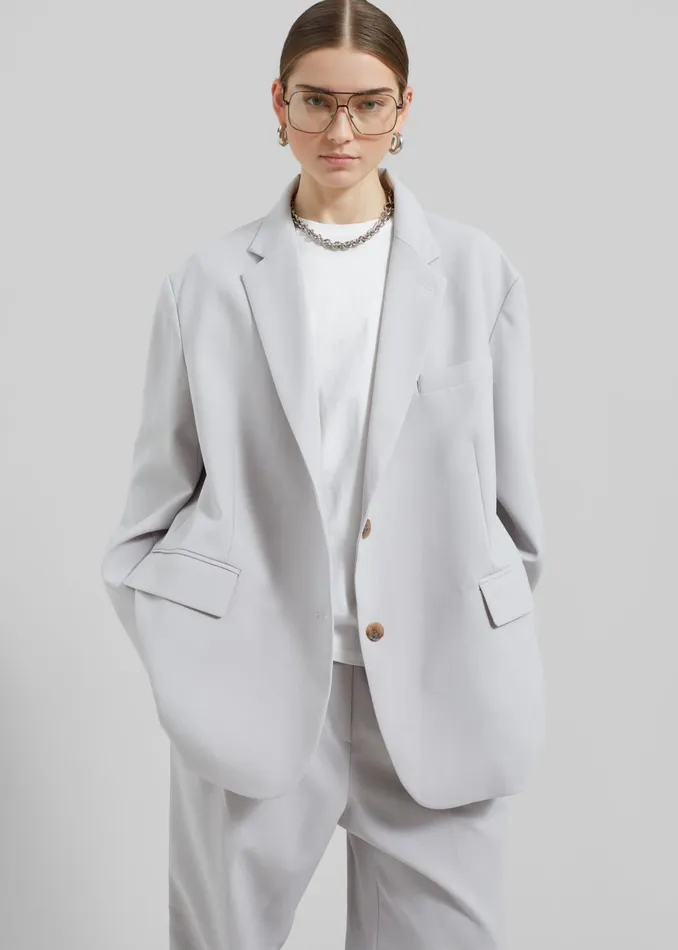 Women Bea Blazer 8211 Grey The Frankie Shop Outerwear