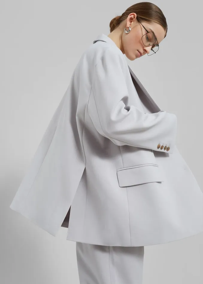 Women Bea Blazer 8211 Grey The Frankie Shop Outerwear