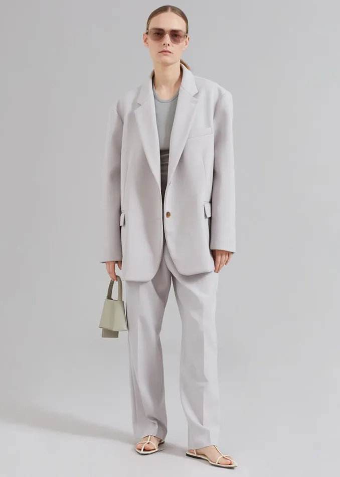 Women Bea Blazer 8211 Grey The Frankie Shop Outerwear