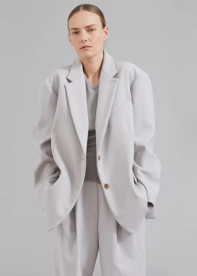 Women Bea Blazer 8211 Grey The Frankie Shop Outerwear