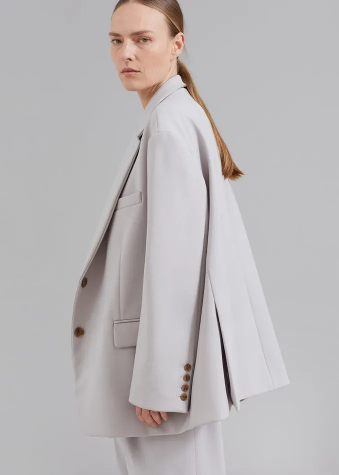 Women Bea Blazer 8211 Grey The Frankie Shop Outerwear