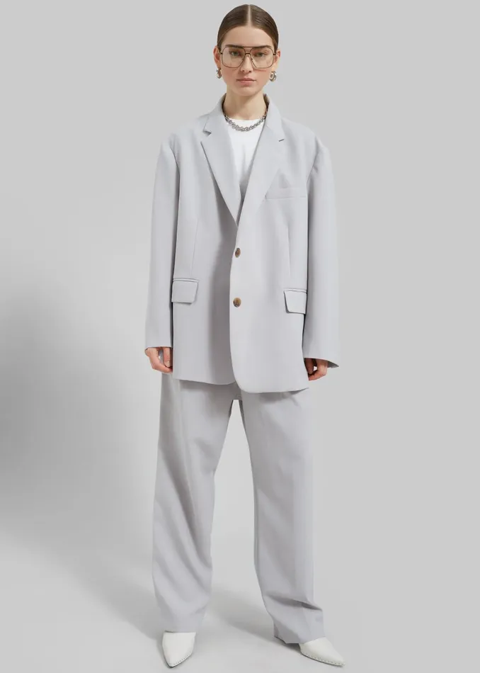 Women Bea Blazer 8211 Grey The Frankie Shop Outerwear