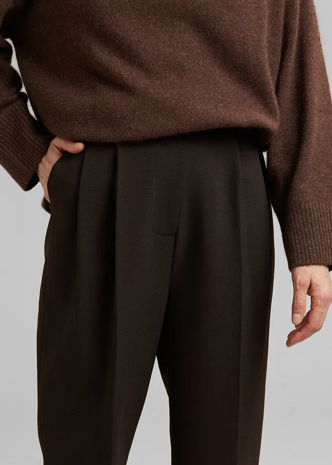 Women Bea Suit Pants 8211 Dark Espresso The Frankie Shop Bottoms