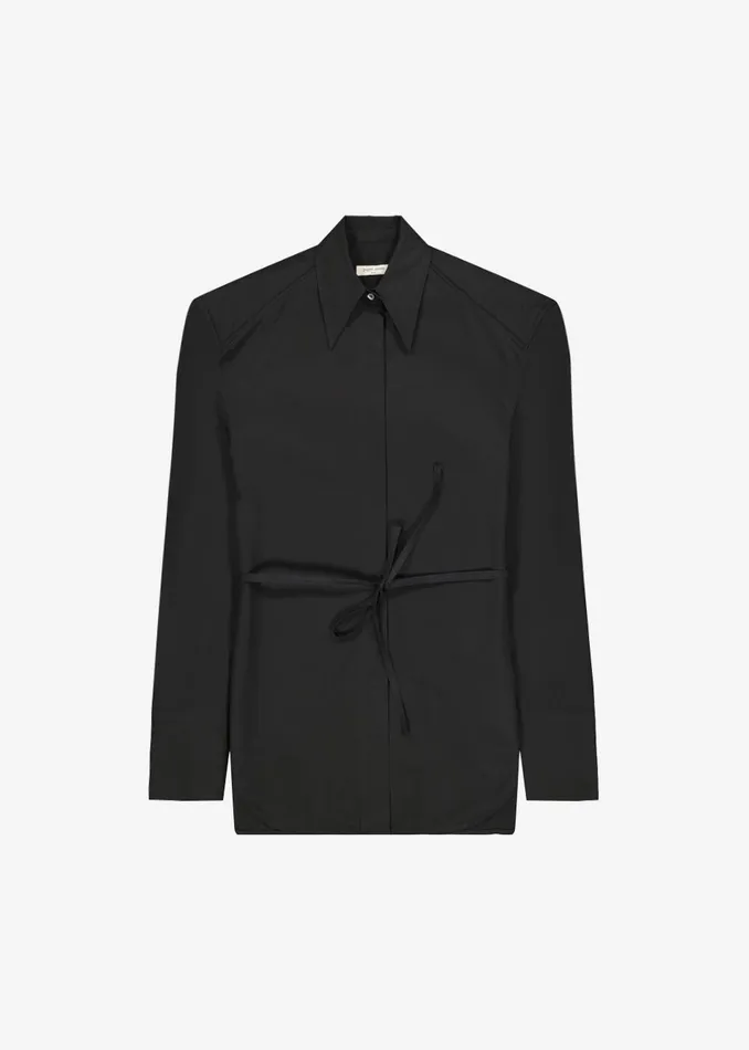 Women Bec Padded Shirt 8211 Black The Frankie Shop Tops