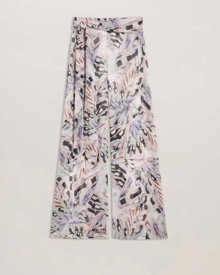 Women BELARH 8211 Printed Split Leg Beach Trousers Pale Pink Ted Baker Swimwear and Beachwear Women BELARH 8211 Printed Split Leg Beach Trousers Pale Pink Ted Baker Swimwear and Beachwear