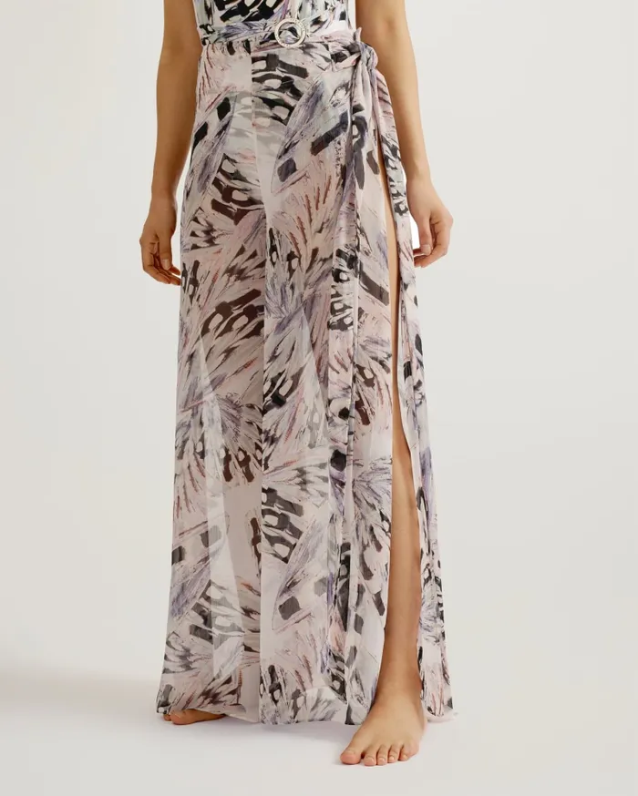 Women BELARH 8211 Printed Split Leg Beach Trousers Pale Pink Ted Baker Swimwear and Beachwear Women BELARH 8211 Printed Split Leg Beach Trousers Pale Pink Ted Baker Swimwear and Beachwear